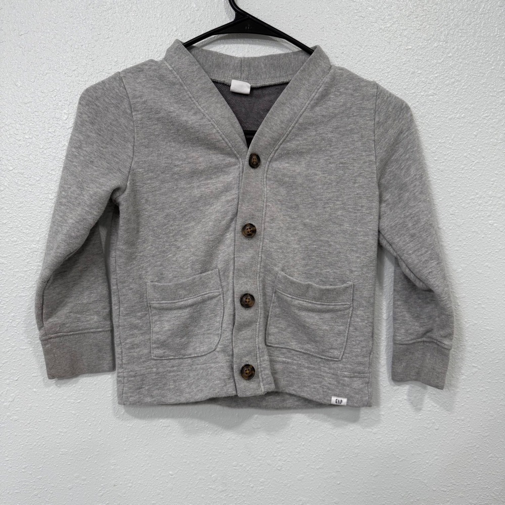 Baby Gap Toddler Gray Cardigan Sweater 5T Cozy Knitwear Casual Outdoor